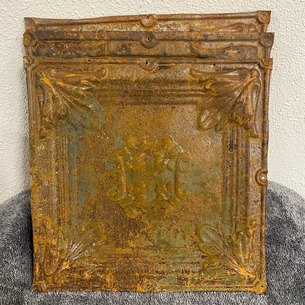 Vintage ceiling tiles. Set of 3. Free shipping!